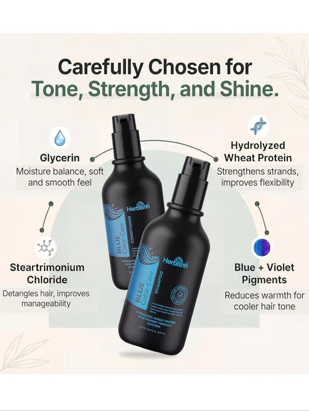 Blue Shampoo & Conditioner Set, Neutralizes Brassy & Orange Tones - Picture 3 of 10